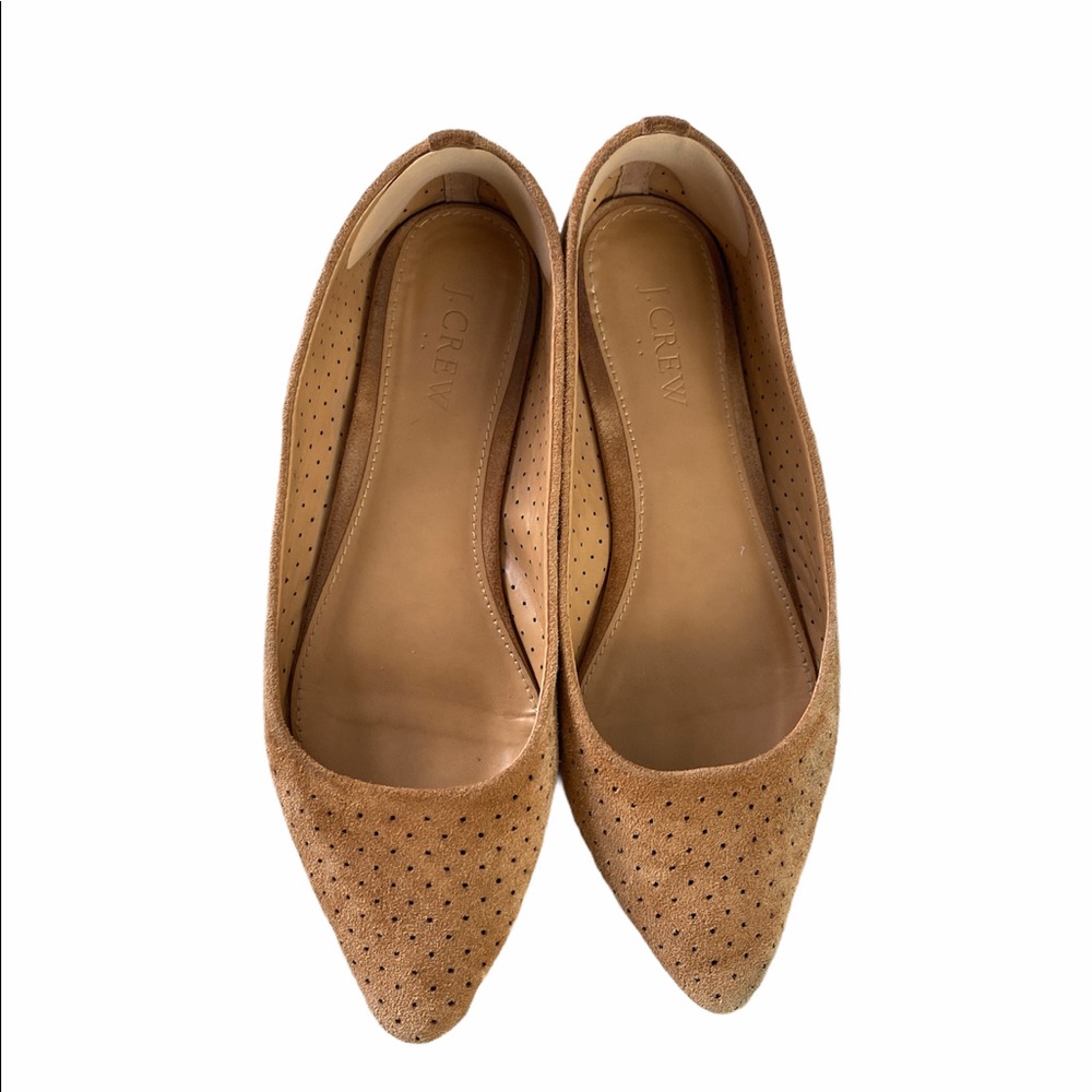J.Crew Pointed Toe Suede Flats